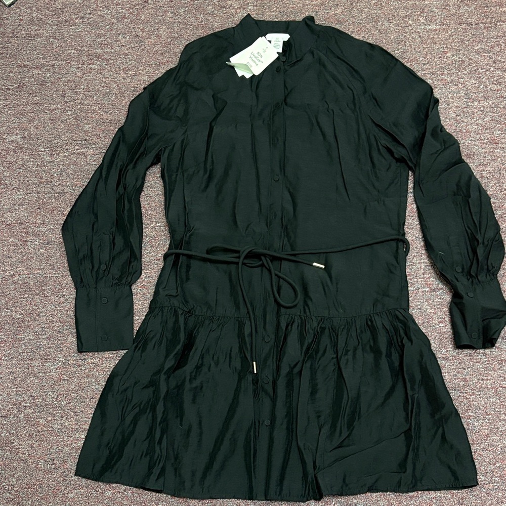H&M Black Long Sleeve Dress